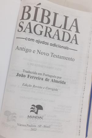 Imagem de Biblia slim ultrafina com ajudas adicionais e harpa para o casal - capa luxo azul royal + vermelha