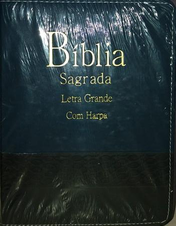Imagem de Biblia tijolinho bicolor l. grande c. harpa peixinho
