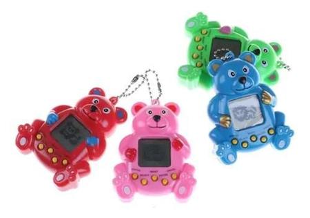 Imagem de Bichinho Bicho Virtual Tamagochi 168 Animais Brinquedo Retro Urso