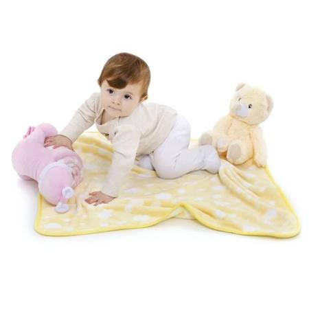 Imagem de Bichinho Pelúcia Mantinha Infantil Cobertor Manta Bebê Recém Nascido Menino Menina Enxoval Presente