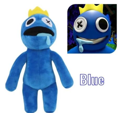 Bicho Azul Babão De Pelúcia 40cm Rainbow Friends Blue Roblox