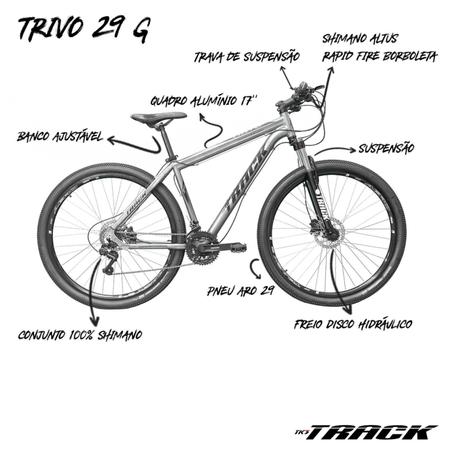 Bicicleta TK3 Track Trivo Adulto Aro 29 - TK3 Track