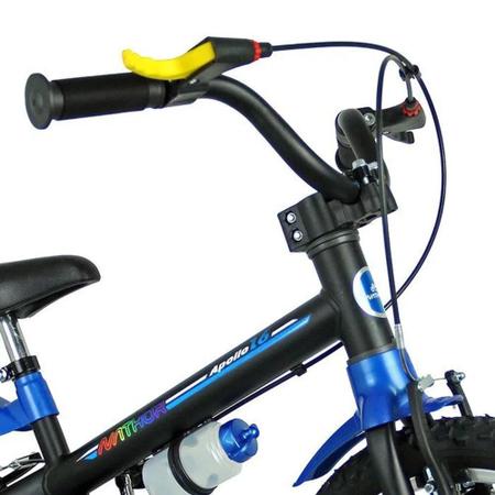 Imagem de Bicicleta Apollo Aro 16 Preto/Azul Aro de Alumínio 