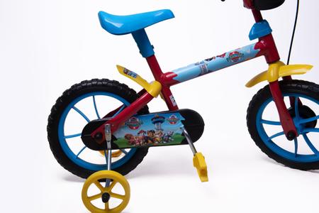 Imagem de Bicicleta Aro 12 Infantil Masculina Vermelho /Azul/Amarelo - Personagem