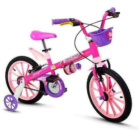 Imagem de Bicicleta Aro 16 Feminina Top Girls Rosa Nathor C/ Cesta