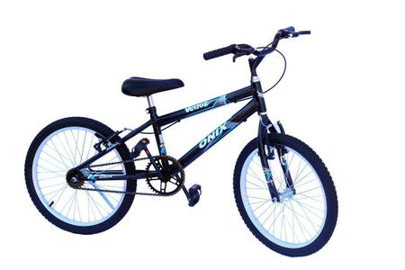 Imagem de Bicicleta aro 20 conv preto onix adesivo azul