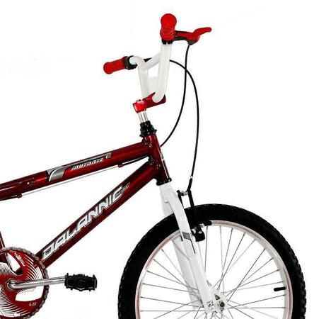 Bicicleta Aro 20 Menino Cross Freestyle BMX Mutante Vermelha