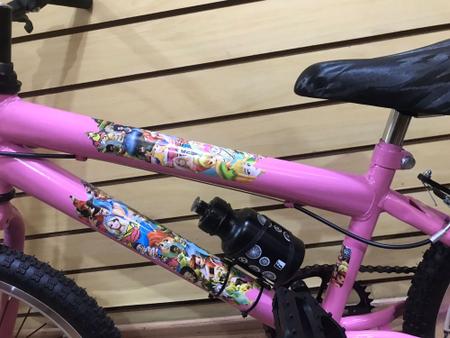 Imagem de Bicicleta aro 20 rosa desenhos animados da disney - sem rodinha lateral