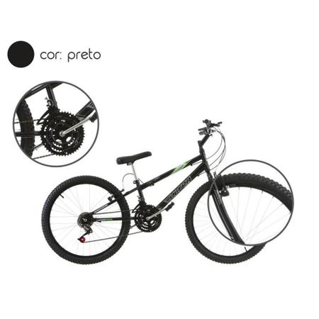 Bicicleta Aro 24 18 Marchas Ultra Bikes Rebaixada Preto BMR24 01PT