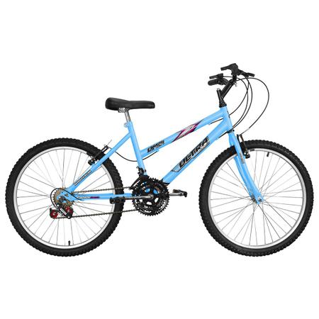 ULTRA BIKE Bicicleta Bikes Feminina Aro 24 – 18 Marchas Cinza