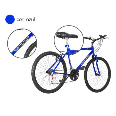 Imagem de Bicicleta Aro 26 18 Marchas Ultra Bikes Azul BM26-01AZ