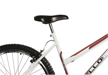 Bicicleta Ello Bike Aro 26 Velox 21 Velocidades Marchas Urbana - Branco+ Preto