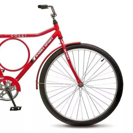 Imagem de Bicicleta Aro 26 Barra Sport Quadro 19 Vermelho Colli