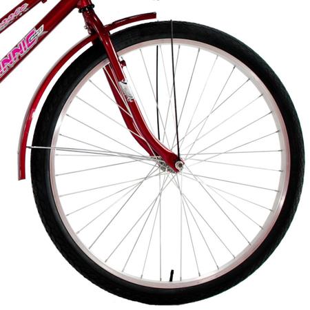 Imagem de Bicicleta Aro 26 Feminina Freio no Pé CP Classic Vermelho com Cestinha