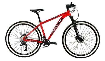 Imagem de Bicicleta Aro 29 Absolute Wild 2x9 Freios Hidráulicos Garfo Com Trava Cabeamento Interno 18v Alumínio Pneus Faixa Bege - Vermelha