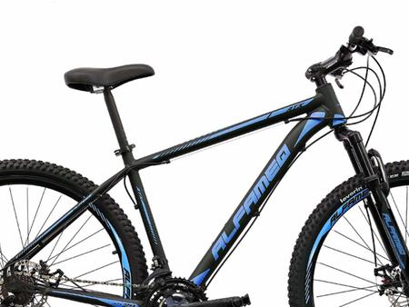 Bicicleta Aro 29 Alfameq ATX 27v Hidráulico K7 e Trava Preto com