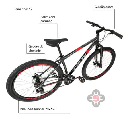 Imagem de Bicicleta Aro 29 Caloi Supra Freio A Disco 21v Câmbio Shimano