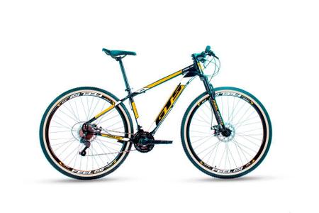 Bicicleta Alumínio Aro 29 Gts Feel Freio À Disco 21 Marchas - Azul