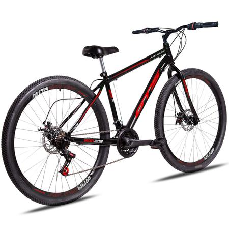 Bicicleta Alumínio Aro 29 Gts Feel Freio À Disco 21 Marchas - Rosa+Preto