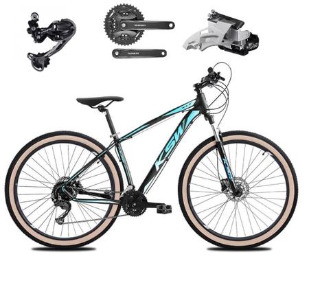 Bicicleta Aro 29 Ksw Xlt Câmbio Traseiro Shimano Deore e Altus 27v