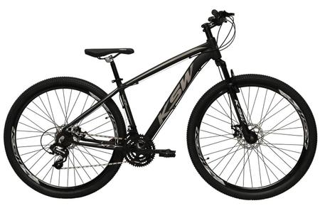 Imagem de Bicicleta Aro 29 Ksw Xlt Câmbios Shimano 24v Freio Disco Hidráulico Garfo Trava Preto com Prata Tam.15