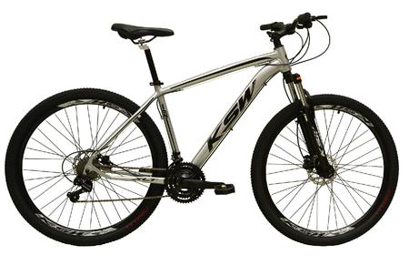 Imagem de Bicicleta Aro 29 Ksw Xlt Câmbios Shimano 24v K7 Freios Hidráulicos Garfo Com Trava - Prata