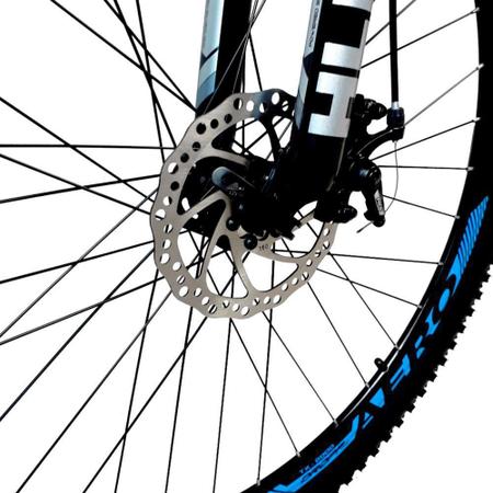 Imagem de Bicicleta Aro 29 Quadro 17 Freio a Disco Mecânico 21 Marchas Alumínio Preto Azul - Dropp