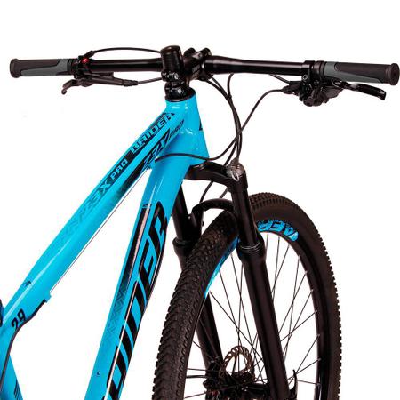 Imagem de Bicicleta Aro 29 Raider Z3X Pro 12v Câmbio Absolute Freio Hidráulico Suspensão com Trava Azul e Preto Tam: 15