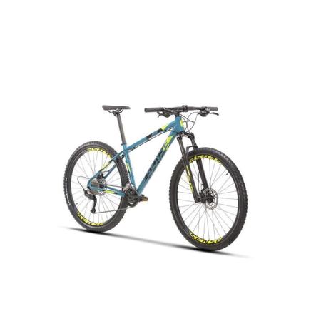 Imagem de Bicicleta aro 29 sense fun evo aqua/amarelo tam l  freio hidra 2021/2022 kit shimano 2x9 18v
