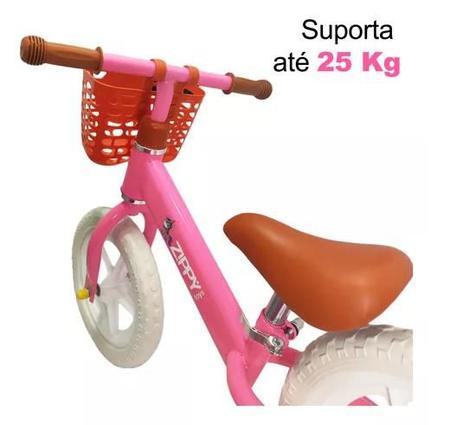 Bicicleta De Equilibrio Infantil Balance Bike Sem Pedal Rosa Zippy Toys Bicicleta de Equilibrio Magazine Luiza