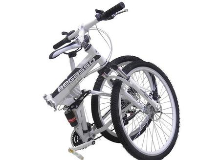 Imagem de Bicicleta Dobravel Branco 21 Marchas Aro 26 Freio Disco (BSL-BIC-1)