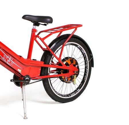 bicicleta elétrica 800w modelo PRIMA Aro 24 Vermelho - Smart