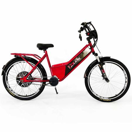 Imagem de Bicicleta Elétrica - Aro 24 - Duos Confort - 800w 48v 15ah - Vermelha - Duos Bikes