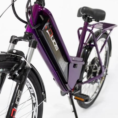 Imagem de Bicicleta Elétrica com Bateria de Lítio 48V 13Ah Confort Violeta