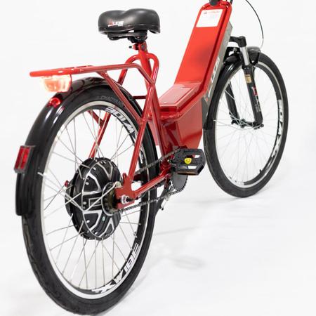 bicicleta elétrica 800w modelo PRIMA Aro 24 Vermelho - Smart