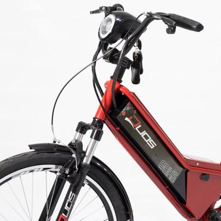 bicicleta elétrica 800w modelo PRIMA Aro 24 Vermelho - Smart