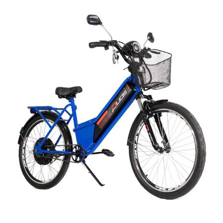 Imagem de Bicicleta Elétrica - Confort - 800w - Azul - Duos Bikes