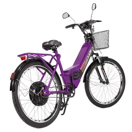 Imagem de Bicicleta Elétrica - Confort - 800w Lithium - Violeta - Duos Bikes