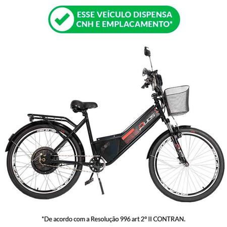 Imagem de Bicicleta Elétrica - Confort - 800w - Preta - Duos Bikes