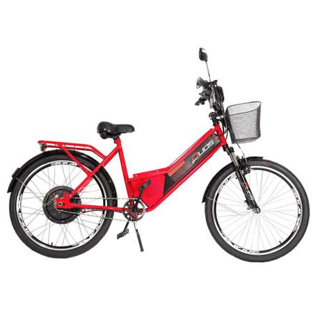 Imagem de Bicicleta Elétrica - Confort - 800w - Vermelha - Duos Bikes