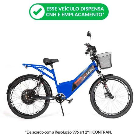 Imagem de Bicicleta Elétrica - Confort Full - 800w - Azul - Duos Bikes
