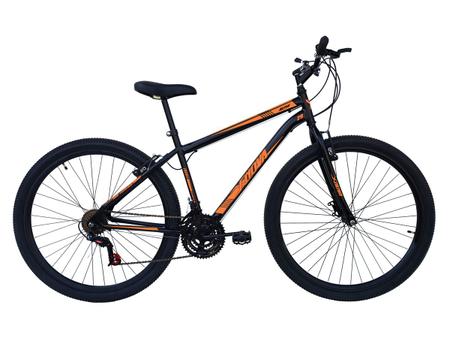 Imagem de Bicicleta em Aço Carbono Preta Aro 29 18v Marchas Freio V-Brake - Xnova