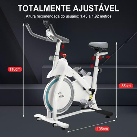 Bicicleta Ergom trica Spinning Ajust vel Vertical Indoor Com