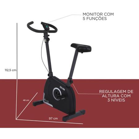 Imagem de Bicicleta Ergométrica Vertical Academia Dream Fitness EX 500