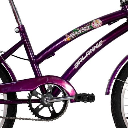 Imagem de Bicicleta Feminina Aro 20 com cestinha Susi Violeta