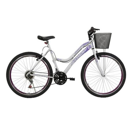 MG Bicicletas - Bicicleta aro 24 feminina , com cesta 