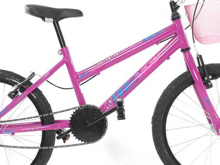 Imagem de Bicicleta Feminina Infantil Passeio Aro 20 Wendy Com Cesta