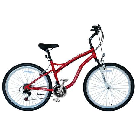 BICICLETA MOUNTAIN BIKE ARO 26 UNISSEX - VERMELHA