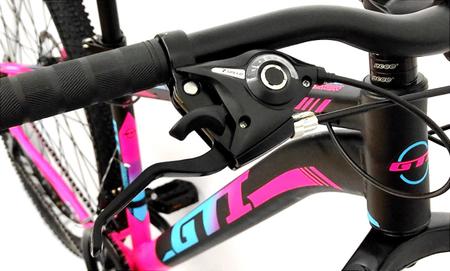 Imagem de Bicicleta GTI Roma Aro 29 Quadro 15 Alumínio preto/pink/azul 21V .