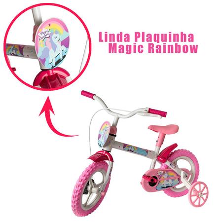 Imagem de Bicicleta Infantil Aro 12 Com Rodinhas Bike Menina Criança